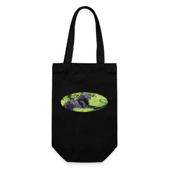 labrador - Gift Bag for Bottles - black - Front