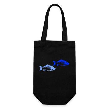 Poissons 2 - Sac à bouteille - noir - Devant