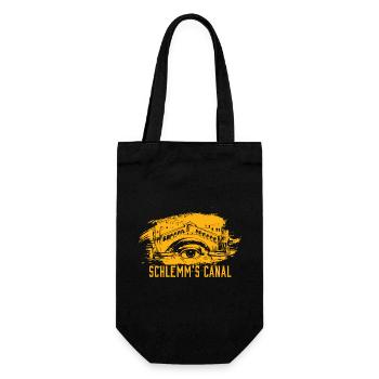 Funny Optometrist Quote Schlemm's Canal Glaucoma - Geschenkbeutel für Flaschen - Schwarz - Vorne