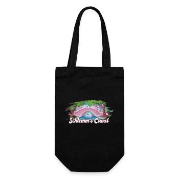 Funny Optometrist Quote Schlemm's Canal Eyeball - Gift Bag for Bottles - black - Front