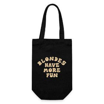 Blonde Blondinen Zitat - Geschenkbeutel für Flaschen - Schwarz - Vorne