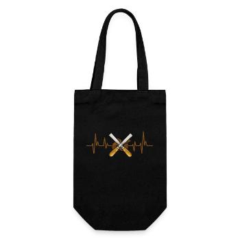 Woodworking carving carpenter - Gift Bag for Bottles - black - Front