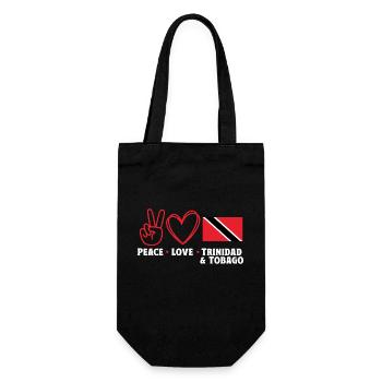 Trinidad and Tobago flag - Gift Bag for Bottles - black - Front
