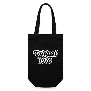 1970 Geburtstag - Geschenkbeutel für Flaschen - Schwarz - Vorne