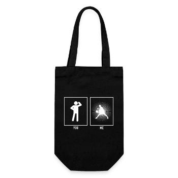 Vous - Moi - Titres des joueurs de tennis - Sac à bouteille - noir - Devant