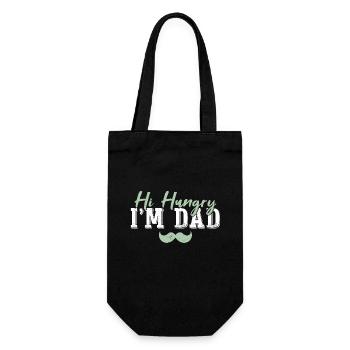 Hi Hungry I'm Dad - Gift Bag for Bottles - black - Front