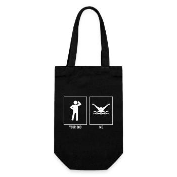 Your Father - Me - Extreme Swimming - Gift Bag for Bottles - black - Front