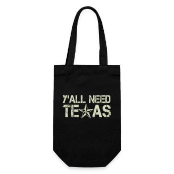 Y'All Need Texas - Gift Bag for Bottles - black - Front