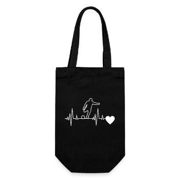 Fußballspieler Fußballdesign Fußballmannschaft - Geschenkbeutel für Flaschen - Schwarz - Vorne