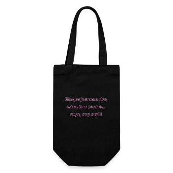 Chaque jour sans rire, est un jour perdu... oups ! - Sac à bouteille - noir - Devant