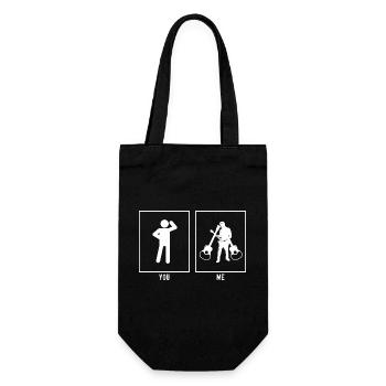 You - Me - Multiple Guitar - Gift Bag for Bottles - black - Front