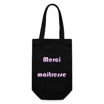 MERCI. MAÎTRESSE. MAÎTRE. MERCI MAÎTRESSE. MAITRE - Sac à bouteille - noir - Devant