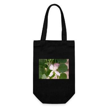 Kapernstrauch auch Flinders-Rose Capparis spinosa - Geschenkbeutel für Flaschen - Schwarz - Vorne