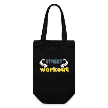 Street Workout - Gift Bag for Bottles - black - Front