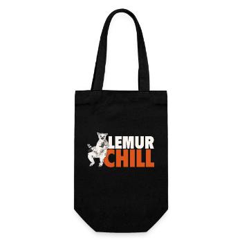 Lemur Catta Ring-tailed lemur - Gift Bag for Bottles - black - Front