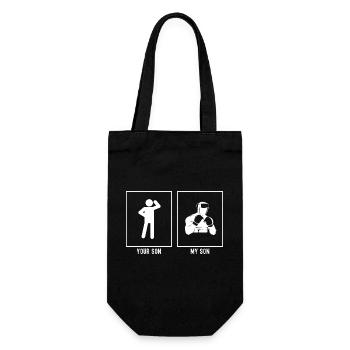Votre fils - Mon fils - Boxing Fighter Vector - Sac à bouteille - noir - Devant