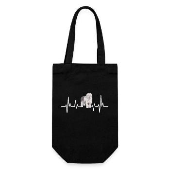 Old English Sheepdog Sheepie Bobtail - Gift Bag for Bottles - black - Front