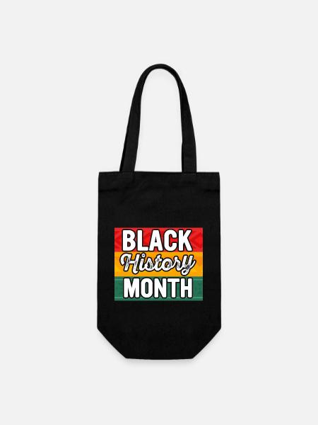 Black History Month Black History - Gift Bag for Bottles - black