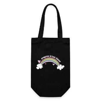 ABA Therapist Behavioral Therapy Progress Is Not - Gift Bag for Bottles - black - Front