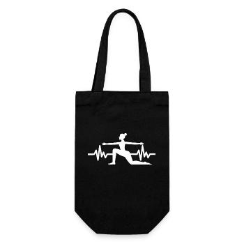 Heartbeat Gymnastics - Meditation Gymnastics Yoga - Gift Bag for Bottles - black - Front