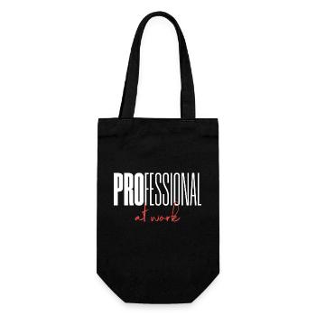 Professional at work - Gift Bag for Bottles - black - Front