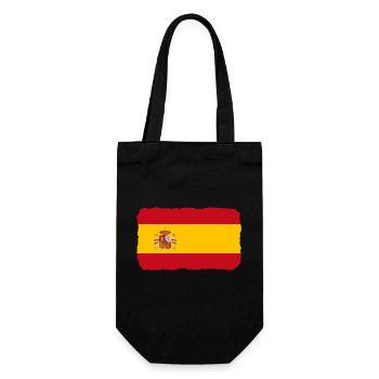 Spain Flag Vintage Spanish Flag Distressed Look - Gift Bag for Bottles - black - Front