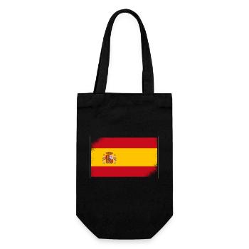 Drapeau de l’Espagne Vintage Drapeau espagnol Look vieilli - Sac à bouteille - noir - Devant