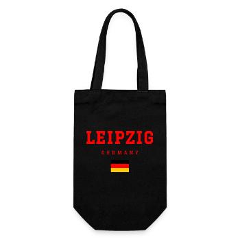 Leipzig Deutschland - Geschenkbeutel für Flaschen - Schwarz - Vorne