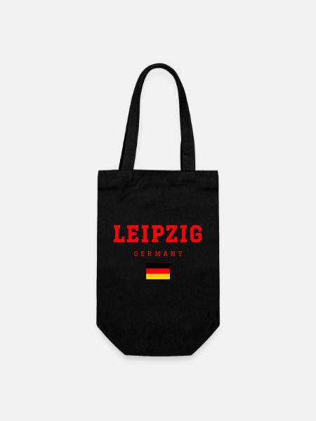 Leipzig Deutschland - Geschenkbeutel für Flaschen - Schwarz