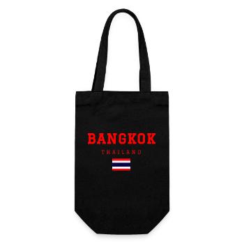 Bangkok Thailand - Geschenkbeutel für Flaschen - Schwarz - Vorne