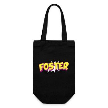 Foster Nom personnalisé Style bande dessinée Pop Art, - Sac à bouteille - noir - Devant