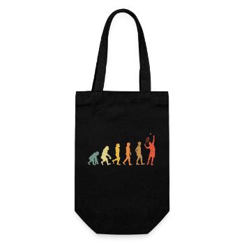 Tennis Evolution Vintage retro - Geschenkbeutel für Flaschen - Schwarz - Vorne