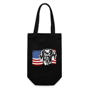 Magyar Vizsla America Flag Dogs Dog Wilsigns - Gift Bag for Bottles - black - Front