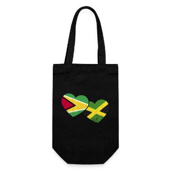 Guyana Flag Guyanese Guyana - Gift Bag for Bottles - black - Front