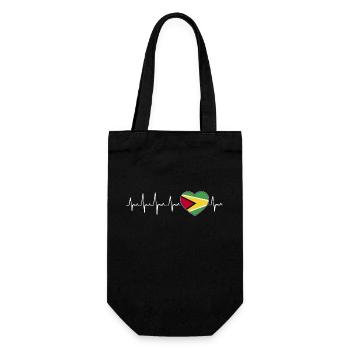 Guyana Flag Guyanese Guyana - Gift Bag for Bottles - black - Front