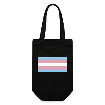 trans pride - Geschenkbeutel für Flaschen - Schwarz - Vorne