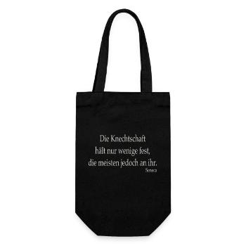 Knechtschaft - Geschenkbeutel für Flaschen - Schwarz - Vorne