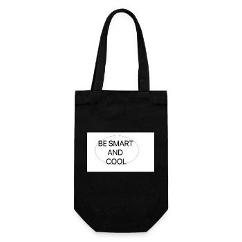 smart and cool - Geschenkbeutel für Flaschen - Schwarz - Vorne