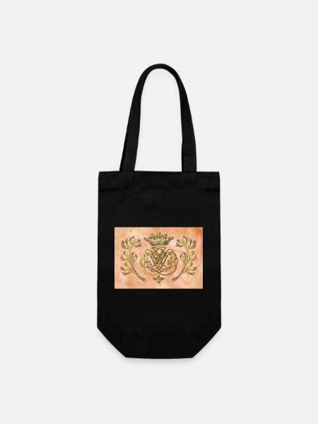 Bach seal / monogram / coat of arms / insignia - Gift Bag for Bottles - black
