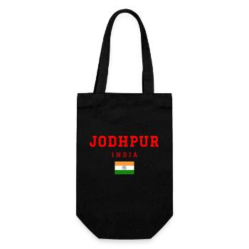 Jodhpur Indien - Geschenkbeutel für Flaschen - Schwarz - Vorne