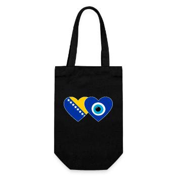 Drapeau de Bosnie Nazarpearl - Sac à bouteille - noir - Devant