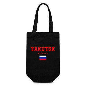 Yakutsk Russland - Geschenkbeutel für Flaschen - Schwarz - Vorne