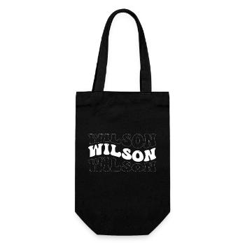 Drôle Wilson Groovy 4 Hommes Femmes Cool Wilson Tie - Sac à bouteille - noir - Devant