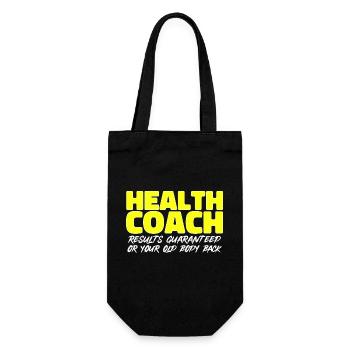Health Coach Nutritionist Life Coach - Gift Bag for Bottles - black - Front