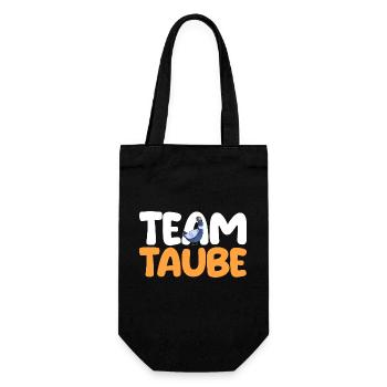 Taubenzüchter Brieftaube Tauben - Geschenkbeutel für Flaschen - Schwarz - Vorne