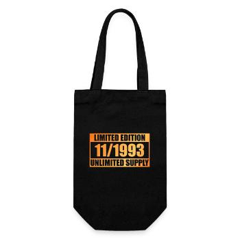 30. Geburtstag Limited Edition - ꝏ Supply 11/1993 - Geschenkbeutel für Flaschen - Schwarz - Vorne