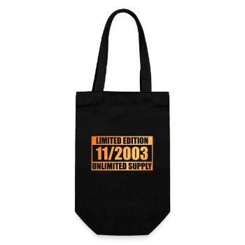 20. Geburtstag Limited Edition - ꝏ Supply 11/2003 - Geschenkbeutel für Flaschen - Schwarz - Vorne
