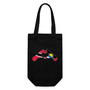 Flag of Antigua and Barbuda - Gift Bag for Bottles - black - Front