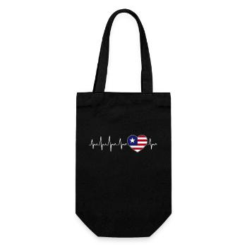 Drapeau du Libéria Libériens - Sac à bouteille - noir - Devant