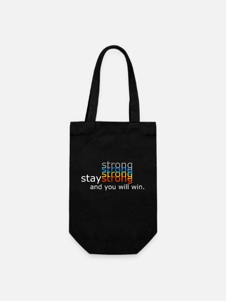 Restez forts. - Sac à bouteille - noir